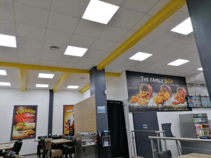 Pose de solution d'éclairage restaurant Creil